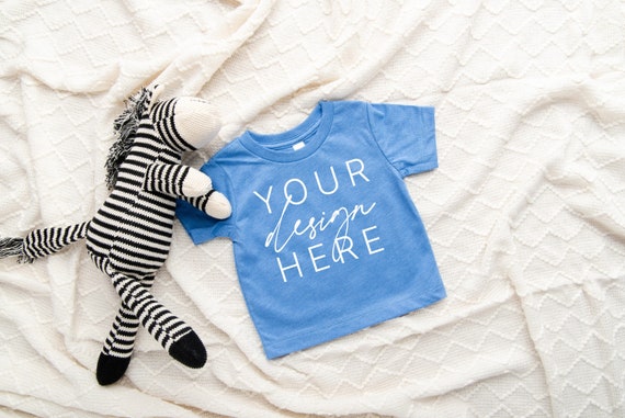 Download Bella Canvas 3001B Mockup Heather Columbia Blue Baby T Shirt | Etsy