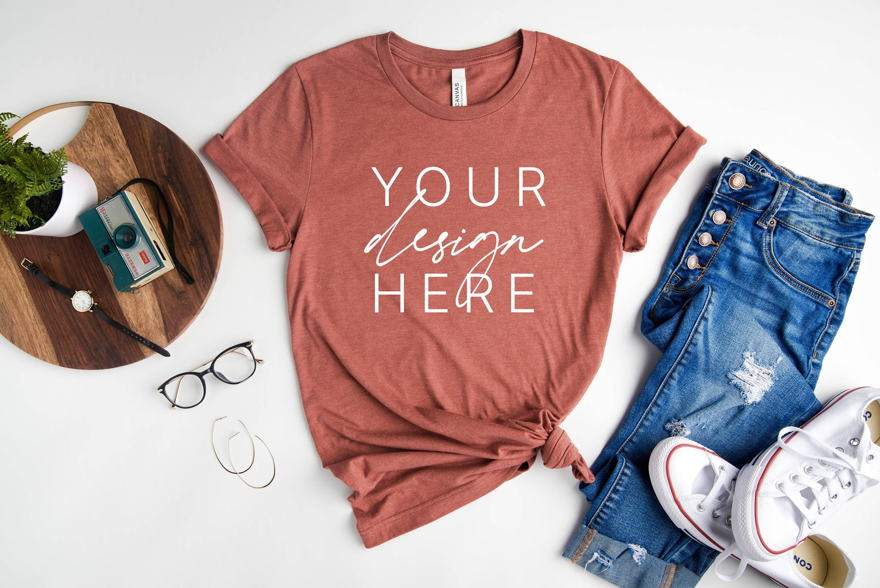 heather clay t shirt