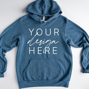 Bella Canvas 3719 Heather Slate Mockup |  Heather Slate Hoodie Mockup | 3719  Heather Slate Mockup | Shirt Mockup | Bella Canvas Mockups