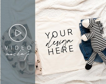 T-Shirt Mockup | T-Shirt Video Mockup | Bella Canvas Mockup | 3001T Natural Mockup Bella Canvas