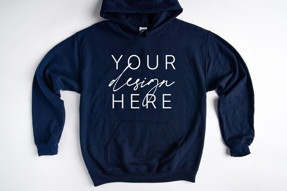 Gildan 18500 Navy Mockup Navy Hoodie Mockup 18500 Navy Mockup Shirt Mockup Gildan Mockups Etsy Canada