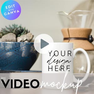 15oz white mug mockup | Video Mockup | 15oz mug mockup | mug mockup | lifestyle mug mockup | Christmas mug mockup | Blank Mug Mockup image 1