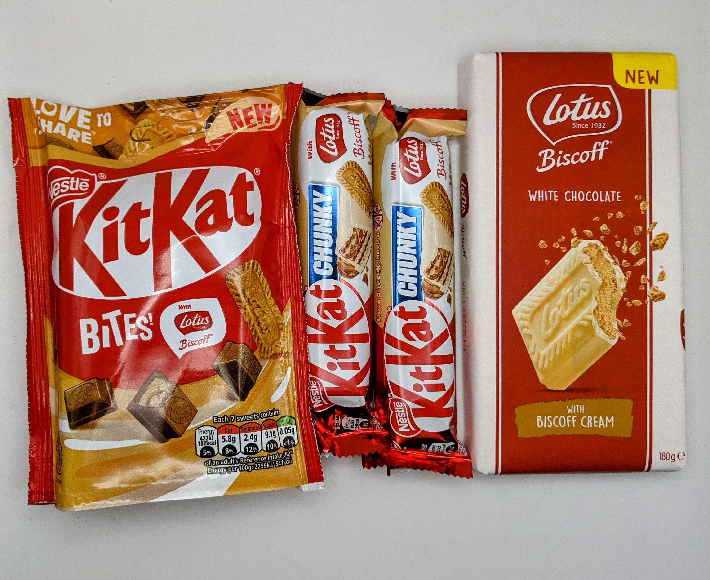 Lotus Biscoff KitKat Bites with KitKat Chunky White  Lotus Etsy 日本