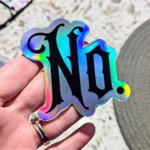 No. Ultra Holographic Sticker