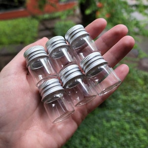 Screw Top Glass Jars 5ml - 6pk