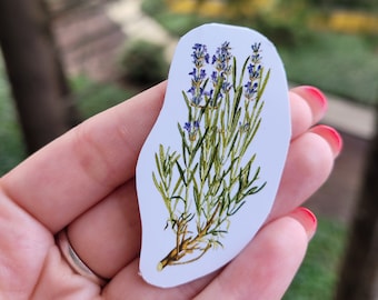 Lavender Grimoire Sticker - Small Hand Cut