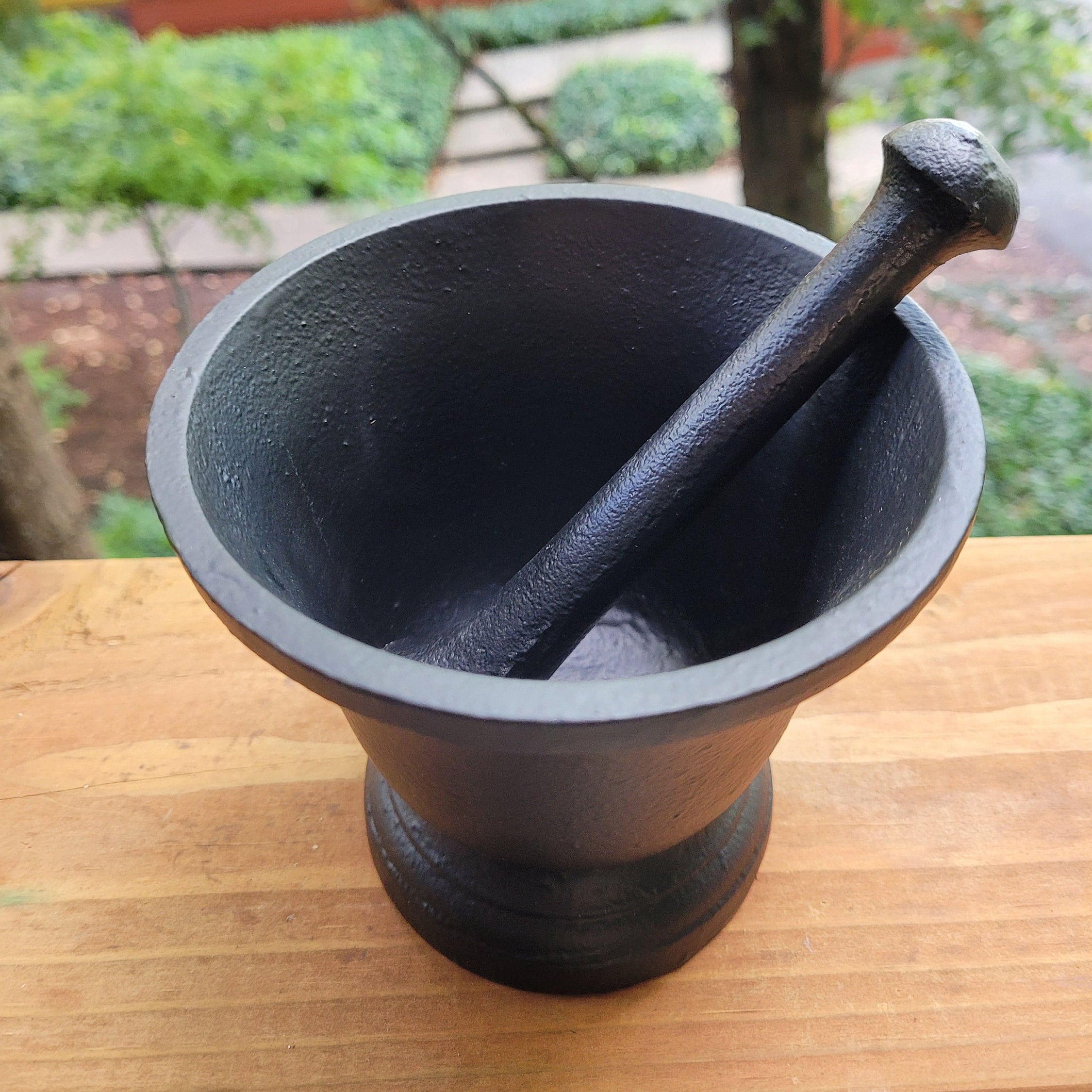 Backcountry Iron 6.25 Inch Heavy Cast Iron Pestle for Grinding and