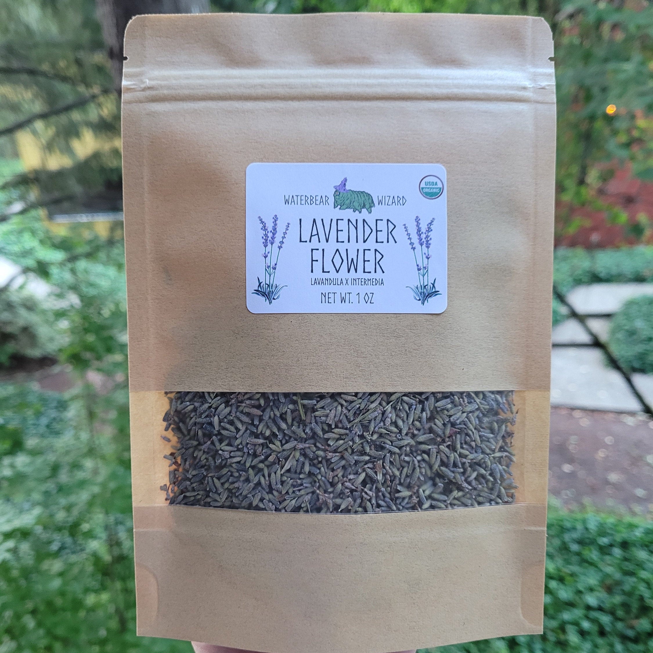 Organic Lavender Flowers (Lavendula x Intermedia) - 1oz