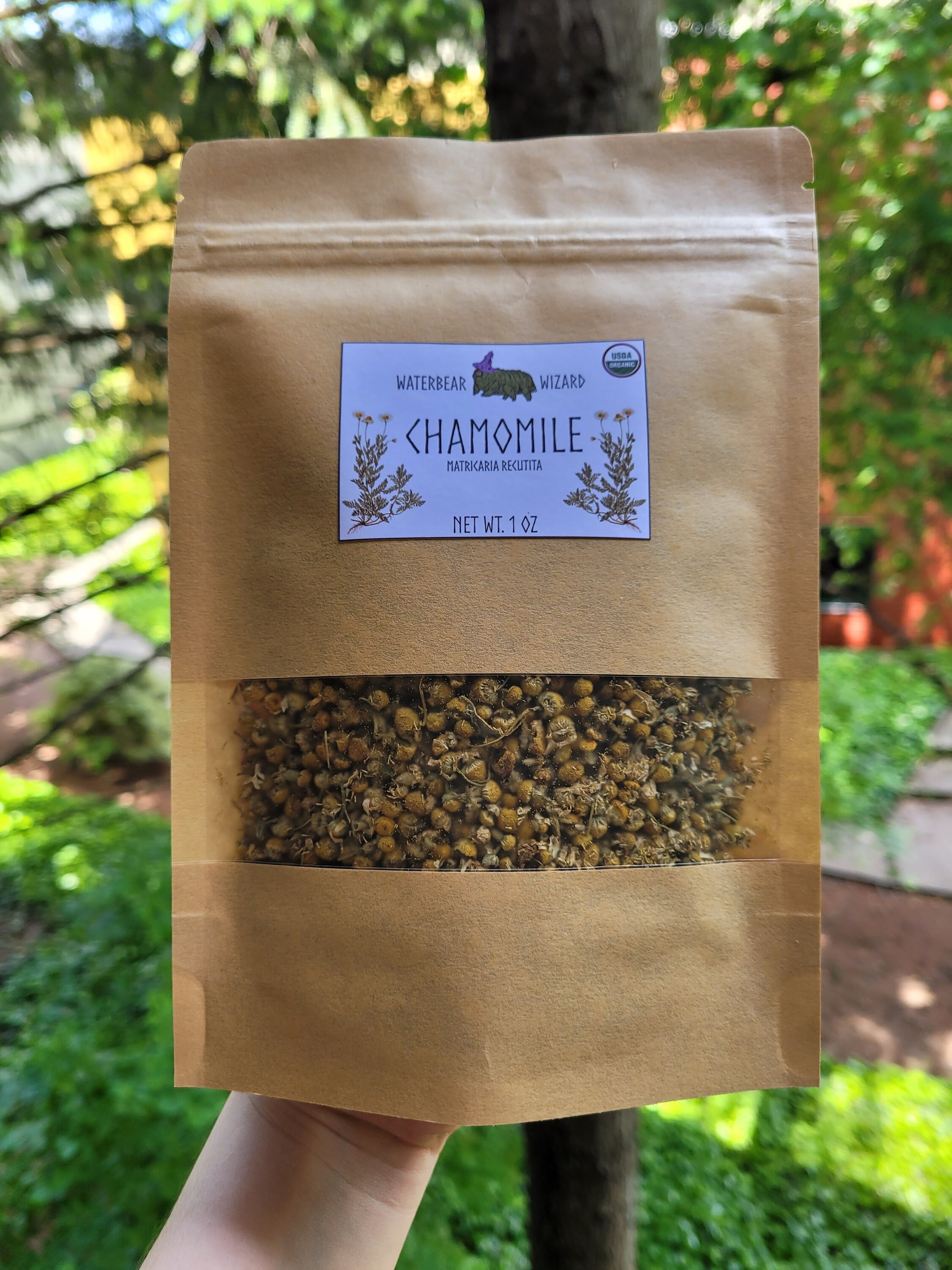 Organic Chamomile Flowers Whole - 1oz