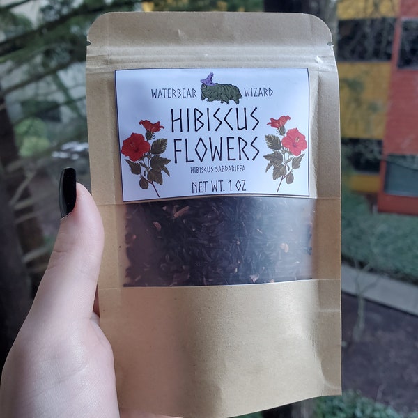 Organic Hibiscus Flowers - 1oz