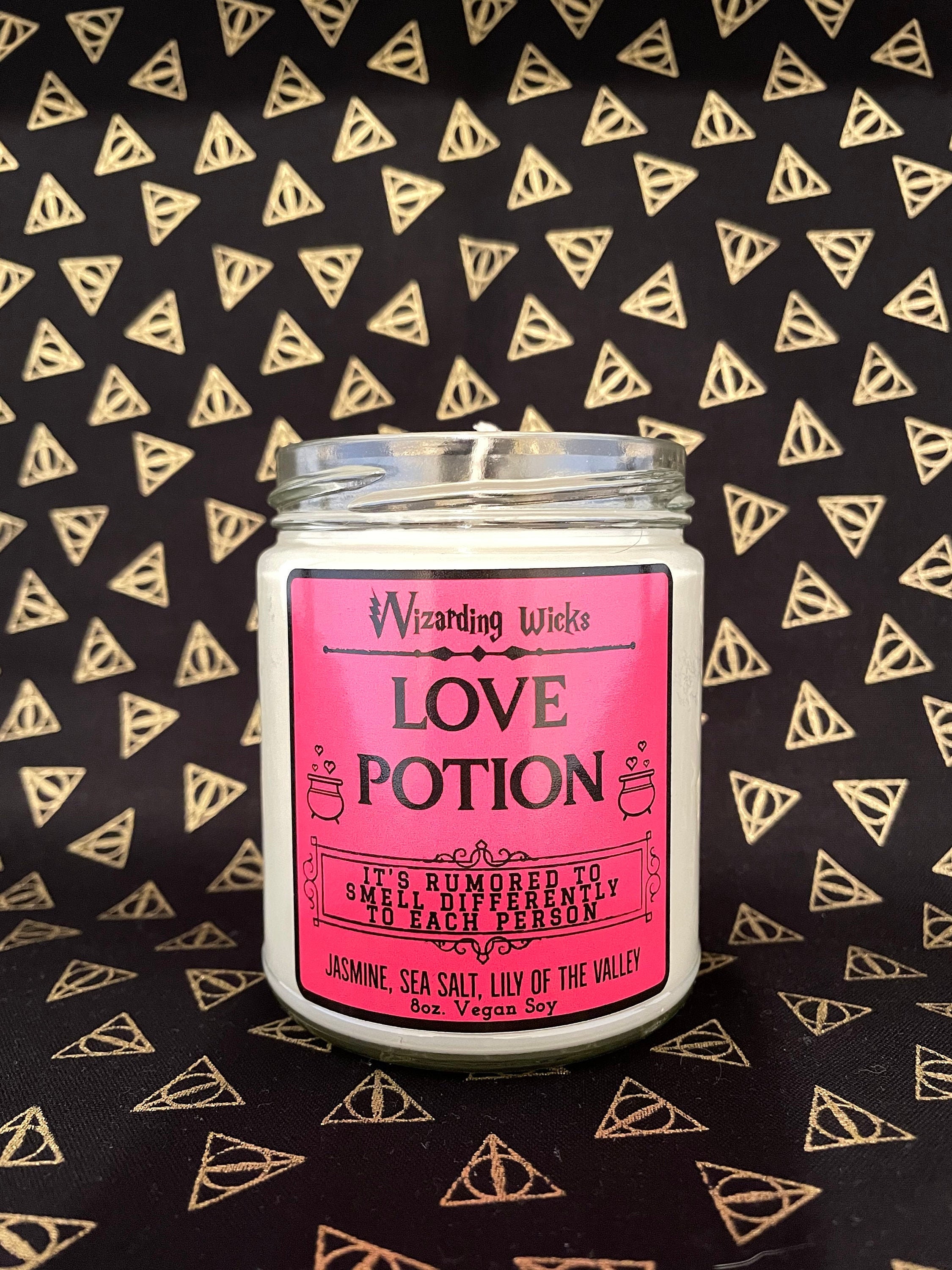 Love Candle Harry Potter Candle Love Potion Floral Etsy