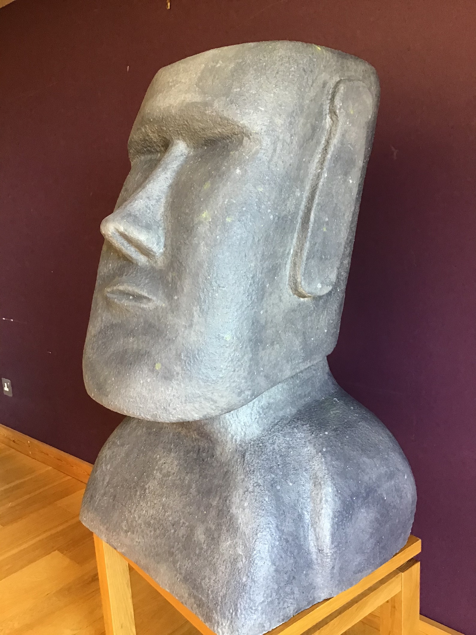 Large Moai head garden sculpture stone head Easter island Etsy
