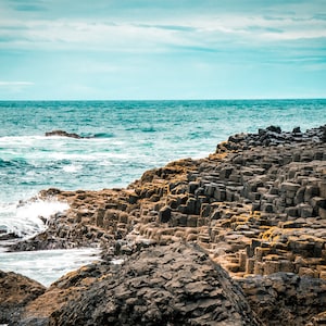 Giants Causeway Photo Print, Northern Ireland Iconic Landmark Wall Art,  Scenic Coastal Photography, Home Decor photo