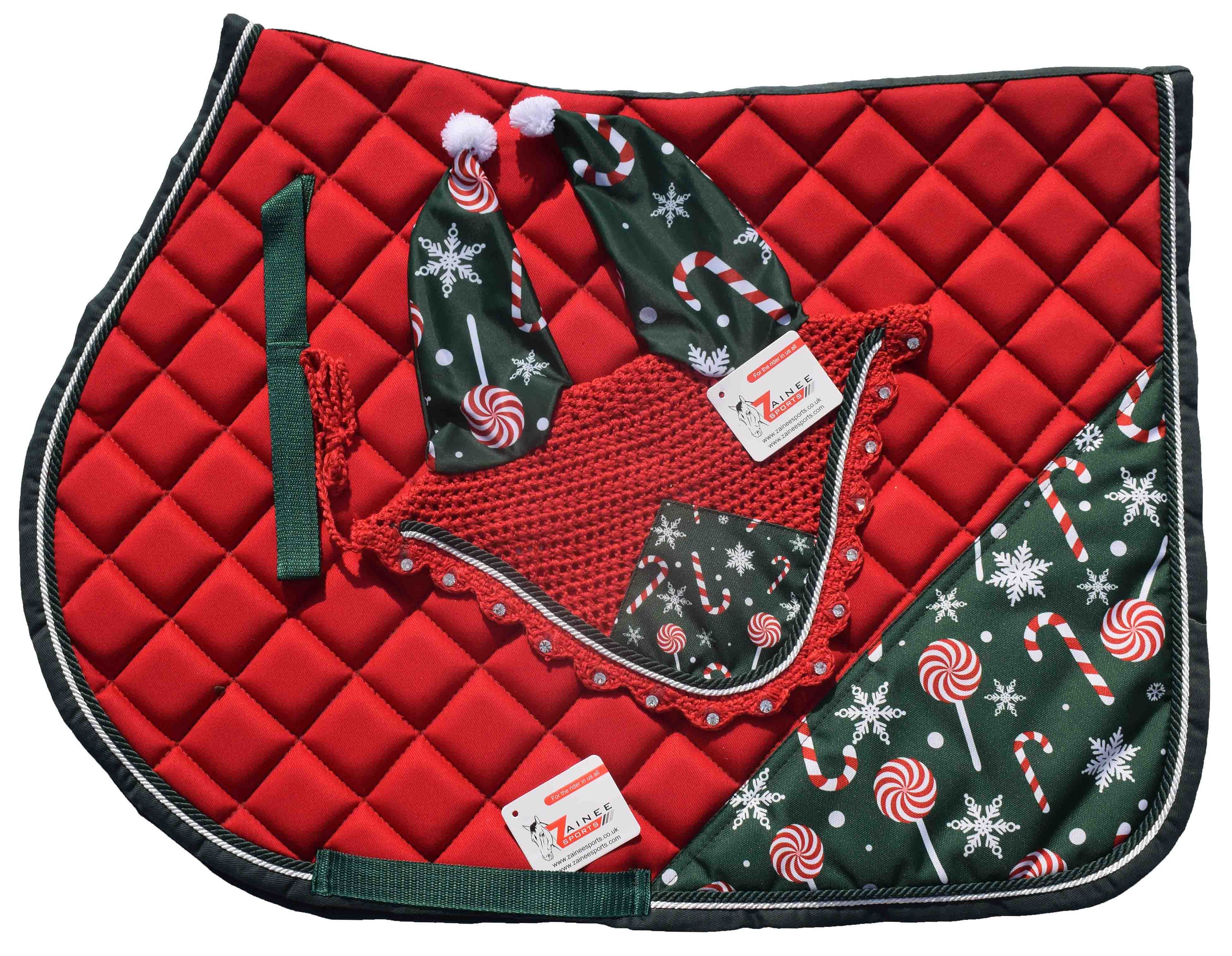 Christmas Decorations Saddle Pad Set AP English Saddle Pad Etsy