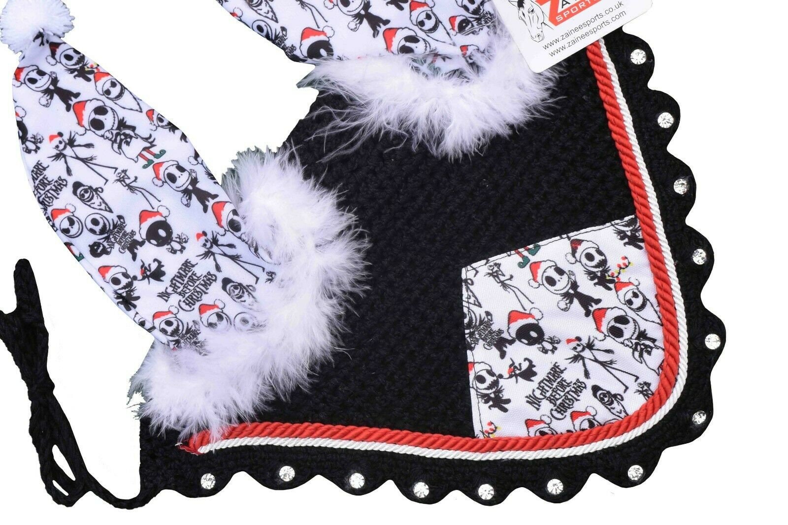 TGW RIDING Horse Ear Bonnet/Net/Hat/Horse Hood/Mask Horse Veil Horse Ear Bonnet (Full, Hot Pink