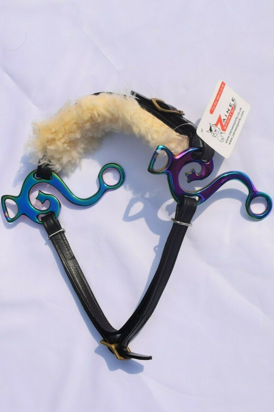 Horse-friends Hackamore Mit Lammfellpolster - Gebisslose Trensen