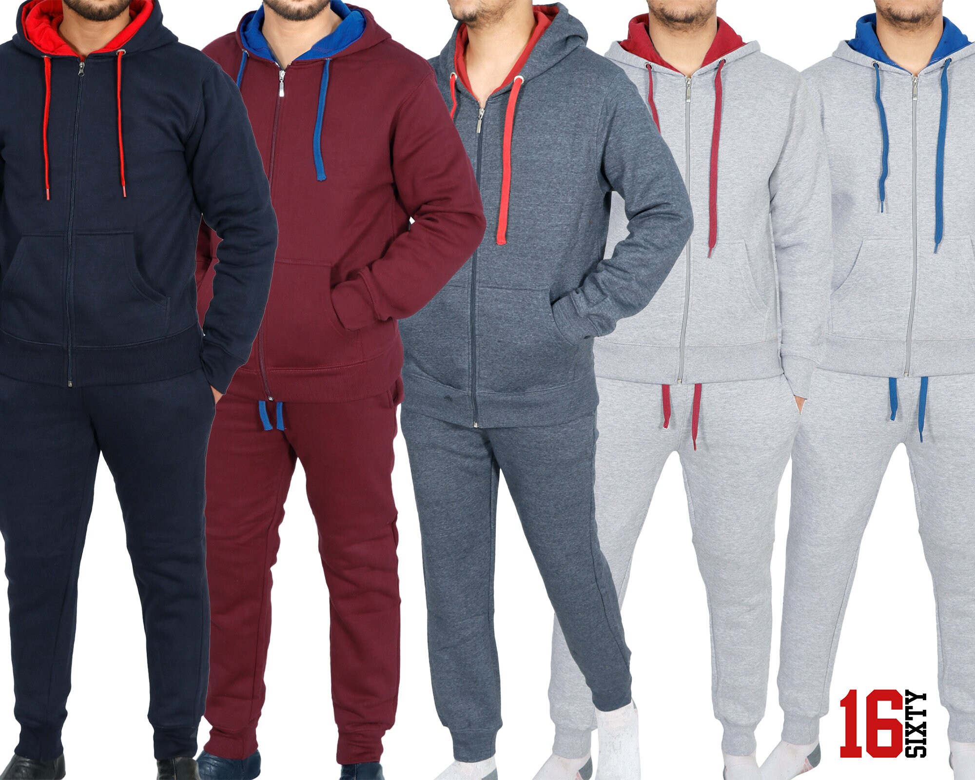 Men's Tracksuit Set Sports Top Bottoms 2 Pcs Gym Cotton Etsy