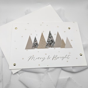 Carte de Noël, Carte de joyeux Noël, Carte de vœux, Carte minimale, Carte, Carte de sapin de Noël, Cadeau