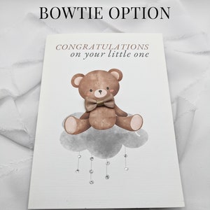Carte de baby shower, carte de bébé, carte de bébé ours, bébé ours, carte de nouveau-né, baby shower, carte minimale, carte de voeux, cadeau de naissance