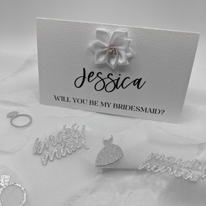 Lot de 6 cartes de demoiselle d'honneur personnalisées, 5 x 3 po. Serez-vous ma demoiselle d'honneur ? Serez-vous ma demoiselle d'honneur ?