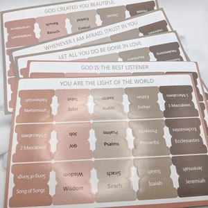 Catholic Bible Tabs, Neutral Bible Tab Stickers, Minimal Bible Tab Stickers, Bible Stickers, Bible Index Tabs, Bible Tab Stickers