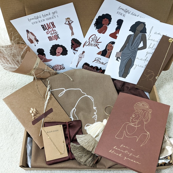 Custom Gift Package, Black Queen Gift Pack, Black Girl Magic Gift Pack, Self Care Box, gift box, Self Care Package, Custom Gift Box