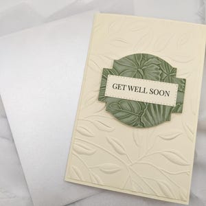 4 x 6 po, carte Get Well Soon, Get Well Soon, carte Get Well Soon en relief, carte 3-D, carte de voeux