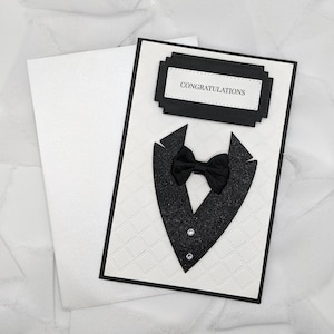 4 x 6 po, carte de marié, carte de mariage du marié, carte du jour du mariage, carte de mariage en relief, carte 3D, carte de voeux, mariage, marié, mari