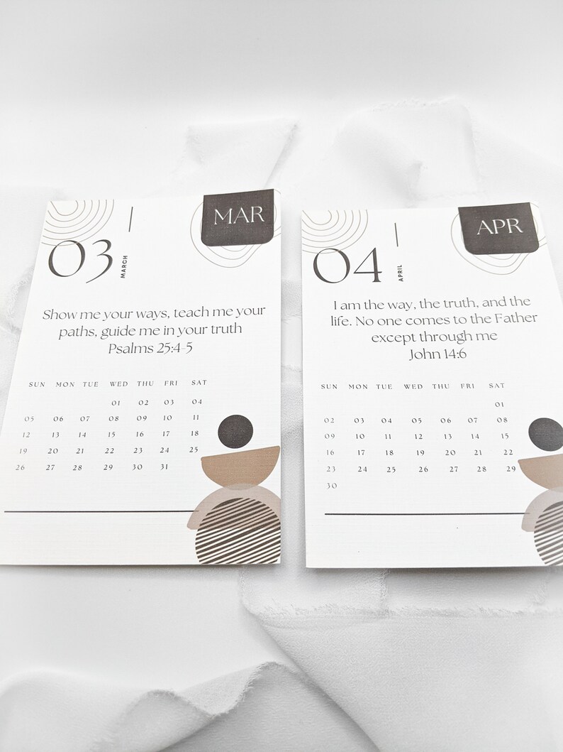 2024 Calendar, Minimal Calendar, 2024 Minimal Calendar, Christian
