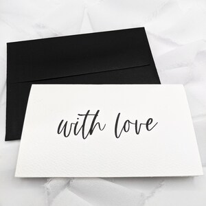 Lot de 5 cartes avec amour, carte avec amour, carte de voeux, avec amour, carte minimale, carte noir et blanc, jeu de cartes, jeu de cartes de voeux
