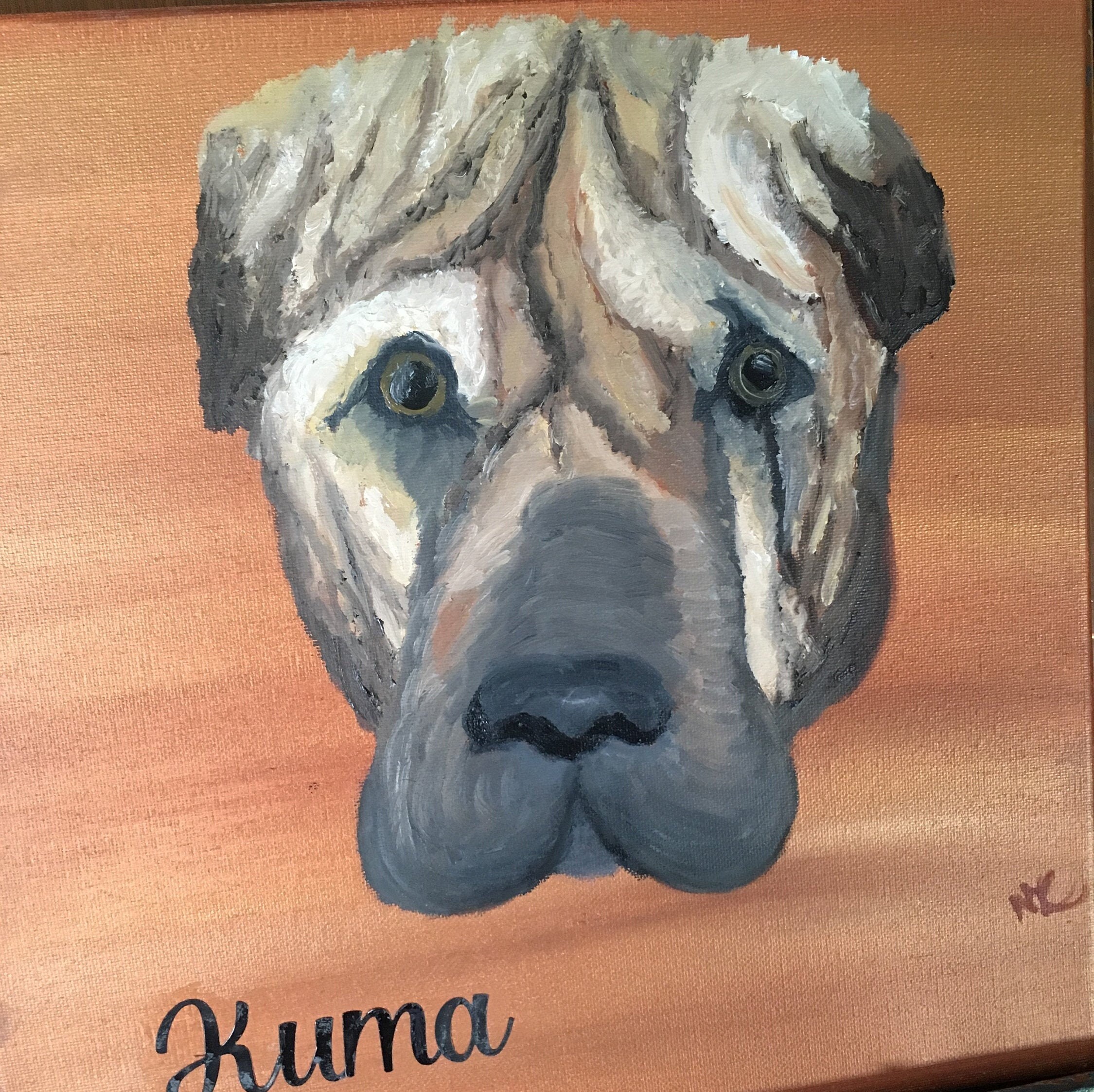 Custom Oil Painting of Your Dog Etsy