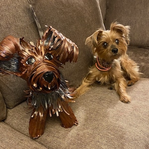 Custom dog sculpture