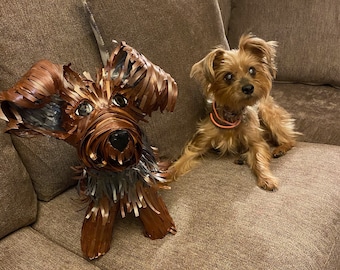 Custom dog sculpture