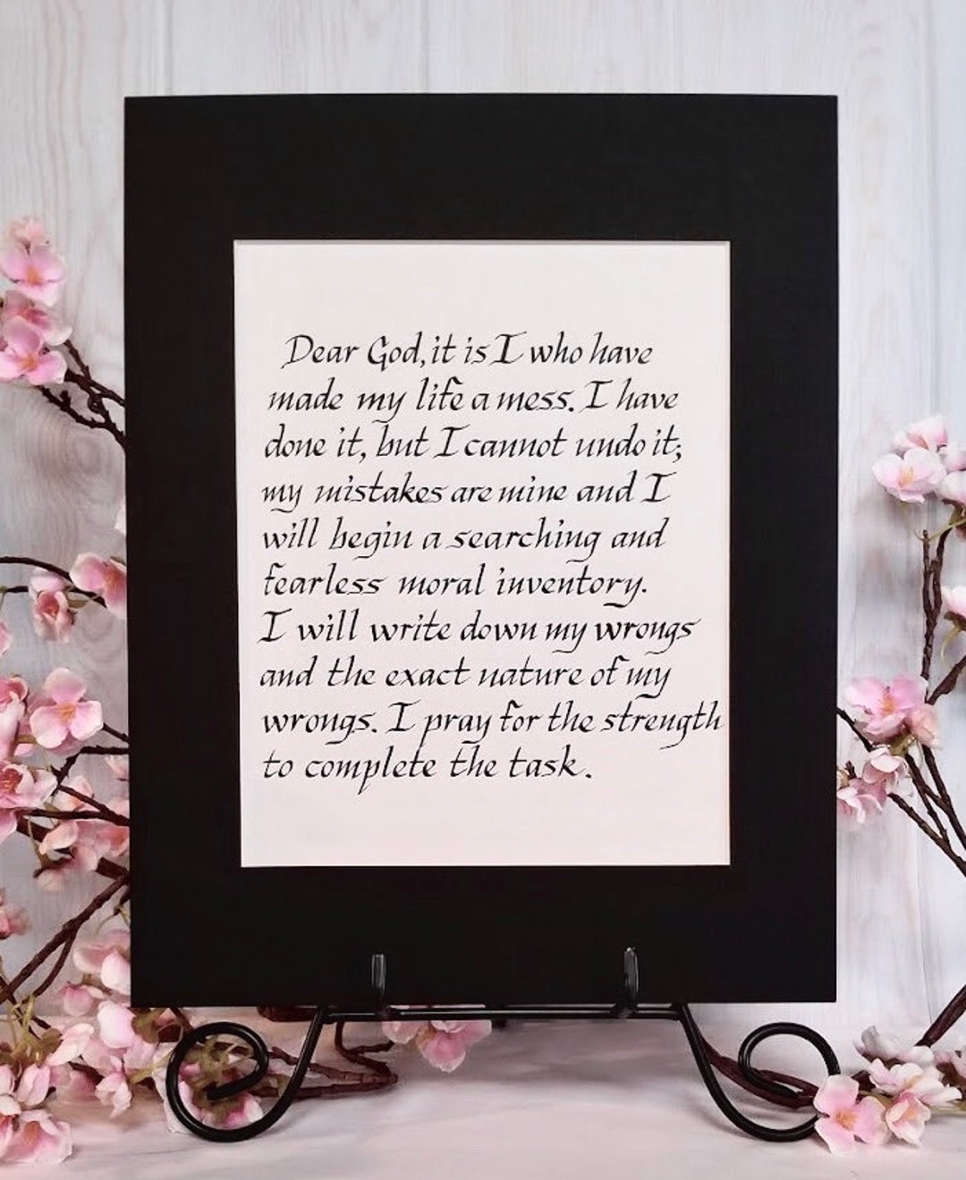 Fourth Step Prayer Calligraphy Print 11 X 14 - Etsy