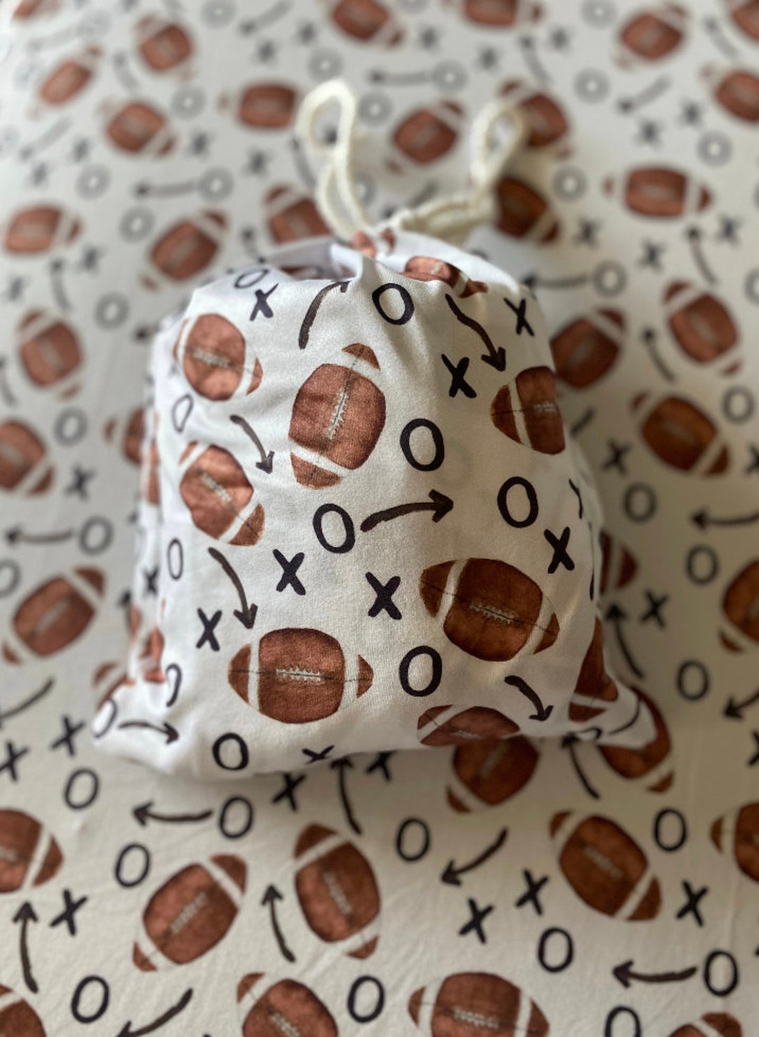 Football Fitted Crib Sheet, Football Crib Sheet, Football Kids Crib