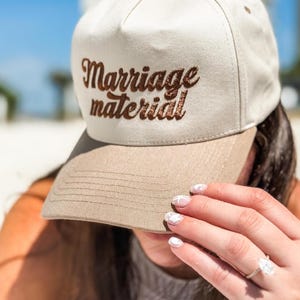 Marriage Material Two Tone Trucker Hat, Marriage Material Cap, Marriage Material Trucker Hat, Marriage Material