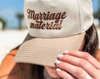 Marriage Material Two Tone Trucker Hat, Marriage Material Cap, Marriage Material Trucker Hat, Marriage Material