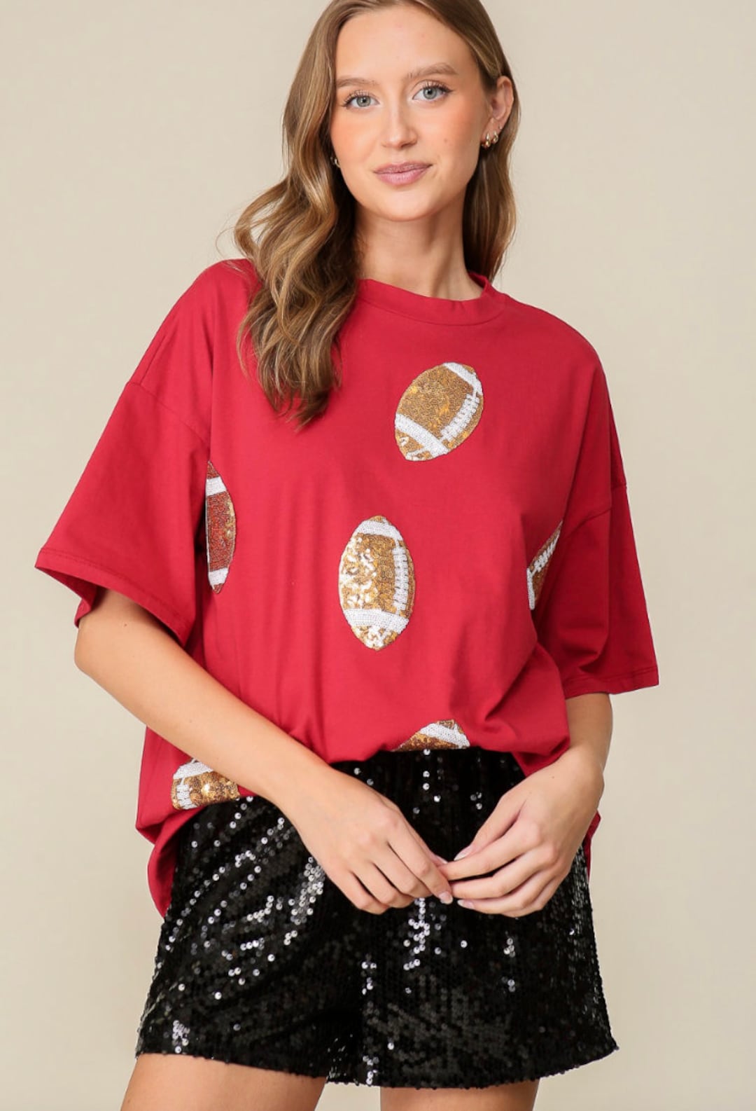 Game Day Glamour Sequin Cheer Shirt main image 0