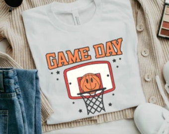 Basketball Game Day T-Shirt, Basketball Tee, Basketball Game Day Tee, Basketball Wife Tee, Basketball Mom T-Shirt