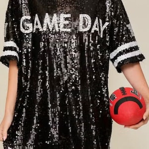 Game Day Sequin Over Sized Top / Dress, Game Day Sequin Dress, Game Day Sequin Top