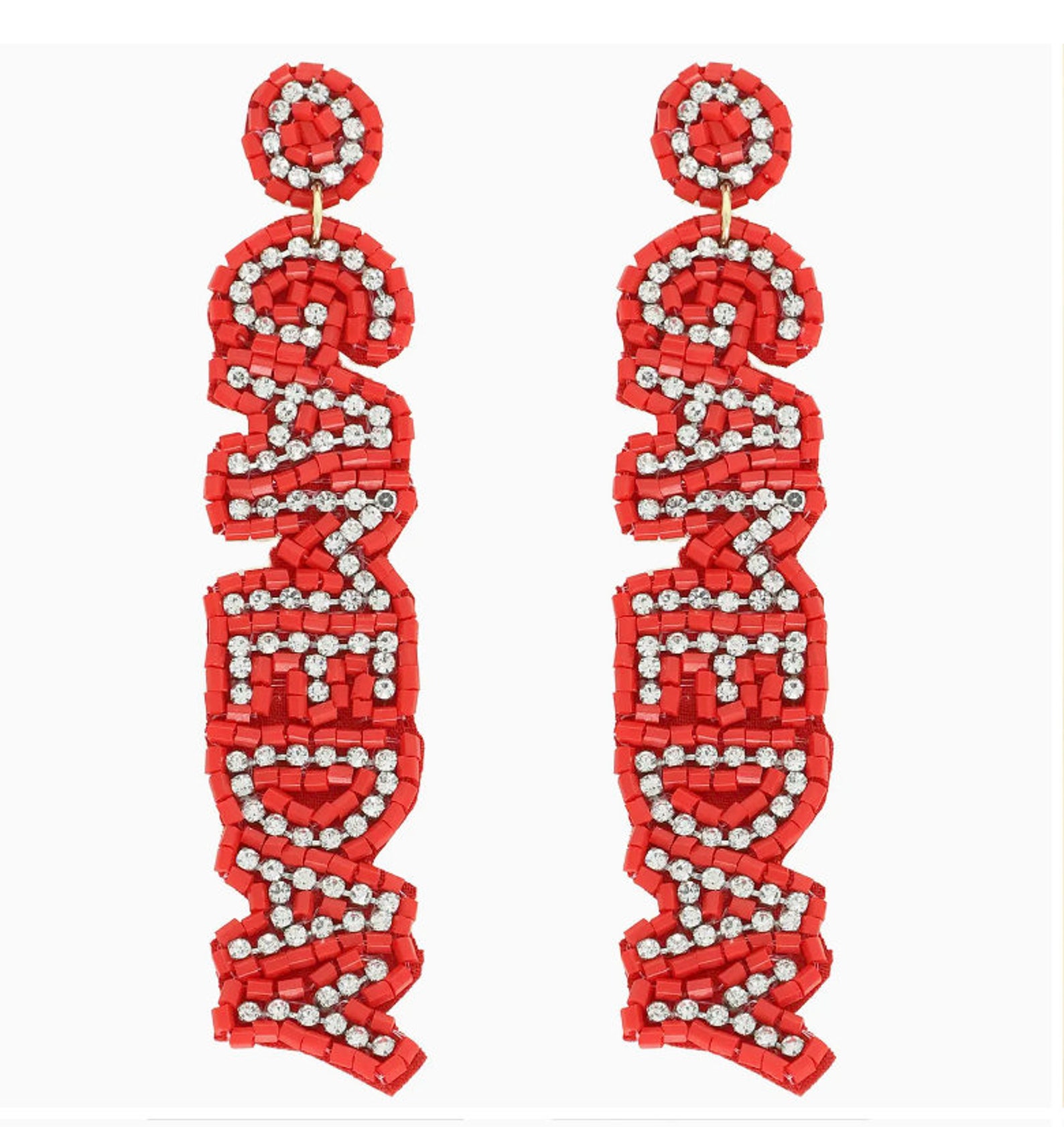 Game Day Drop Earrings-Lots main image 1
