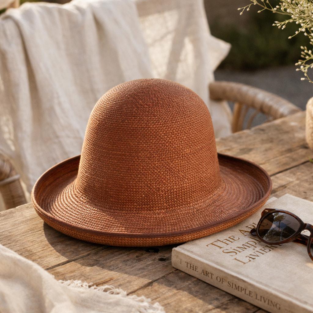 Betmar Street Smart Straw Sun Hat Women\'s Tan Black Ribbon Floral Summer Beach Street smart betmar hat - Gem main image 4