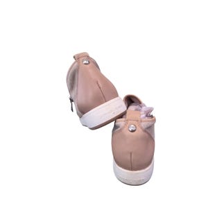 Zapatillas de cuero estilo bohemio sin cordones / Zapatos con diseño de rosas coloridas / Donald J. Pliner para mujer, talla 10 imagen 6