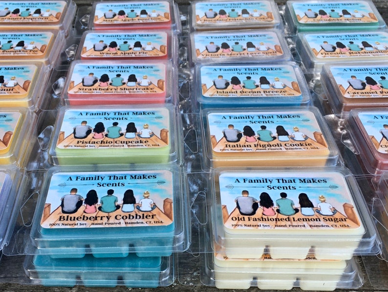 100 /% Natural Soy Soy Wax Melts. Eco-Friendly Hand-Poured Fireside Marshmallows Wax Melts- 12 Hours Per Cube Scented Wax Tarts