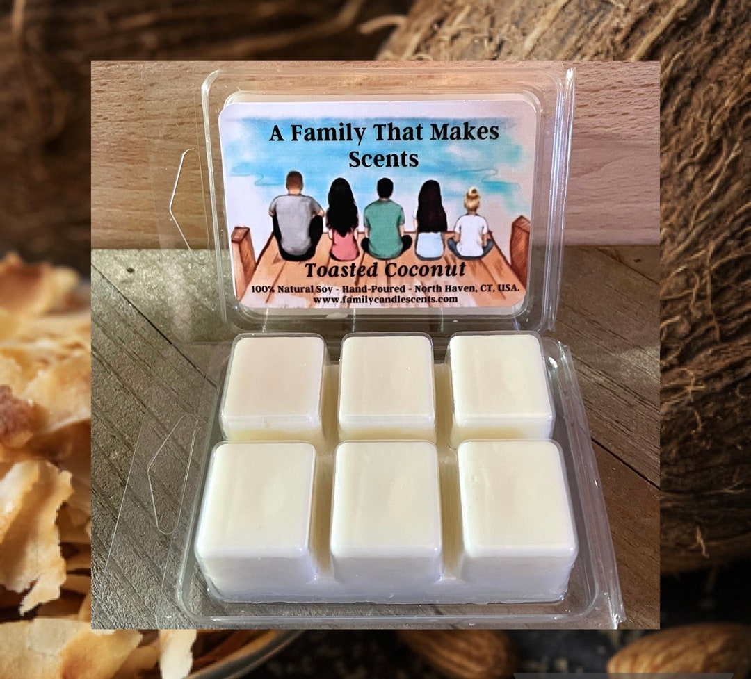 Toasted Coconut Wax Melts 100 Natural Soy Ecofriendly Handpoured