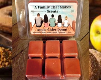 Apple Cider Donut Wax Melts -100 % Natural Soy - Eco-Friendly - Hand-Poured - Scented Wax Tarts - Soy Wax Melts. Highly Scented.