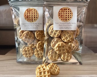 Super Scented Soy Wax Waffle Melts - Pet Friendly - All Natural - Bakery Scents - Fall Scents - Winter Scents.