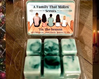 Tis The Season Wax Melts - Highly Scented - 100 % Natural Soy - Eco-Friendly - Hand-Poured - Scented Wax Tarts - Soy Wax Melts.