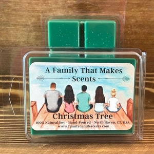 Christmas Tree Wax Melts - Highly Scented - Long Lasting - Eco-Friendly - Hand-Poured - Scented Wax Tarts - Soy Wax Melts.