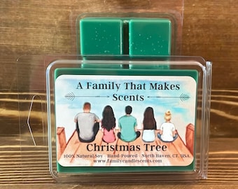 Christmas Tree Wax Melts - Highly Scented - Long Lasting - Eco-Friendly - Hand-Poured - Scented Wax Tarts - Soy Wax Melts.